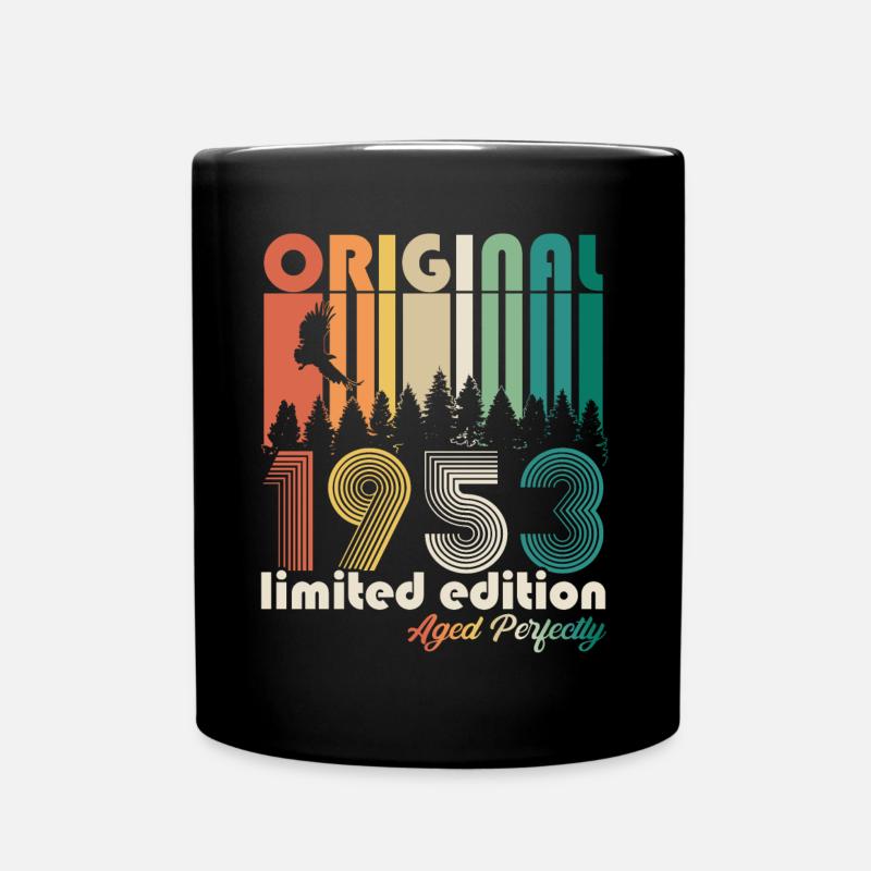 1953 vintage vintage rétro 70 cadeau d’anniversaire - Mug uni - noir