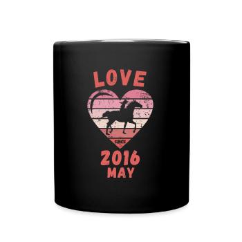 Love Horse Riding Birthday May 2016 - Full Colour Mug - black - Front