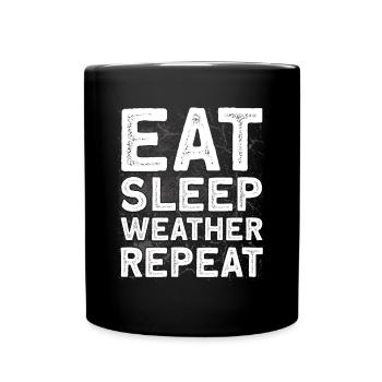 Meteorologist Quote Gift Meteorology - Full Colour Mug - black - Front