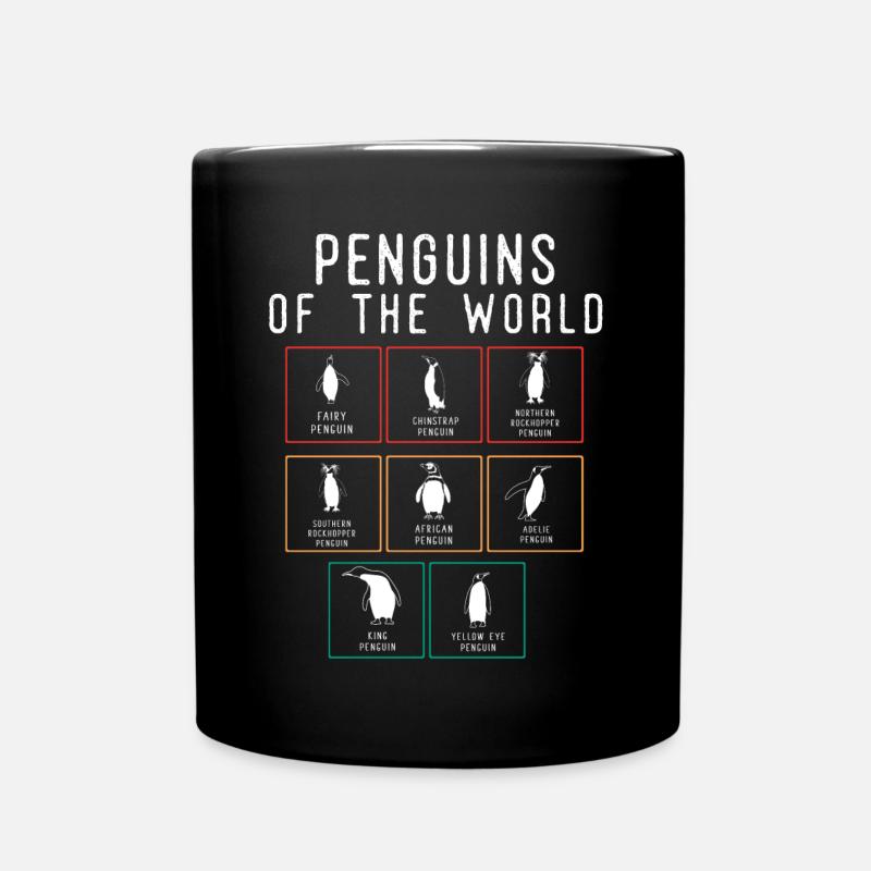 Penguins, Penguins, Penguin lovers - Full Colour Mug - black