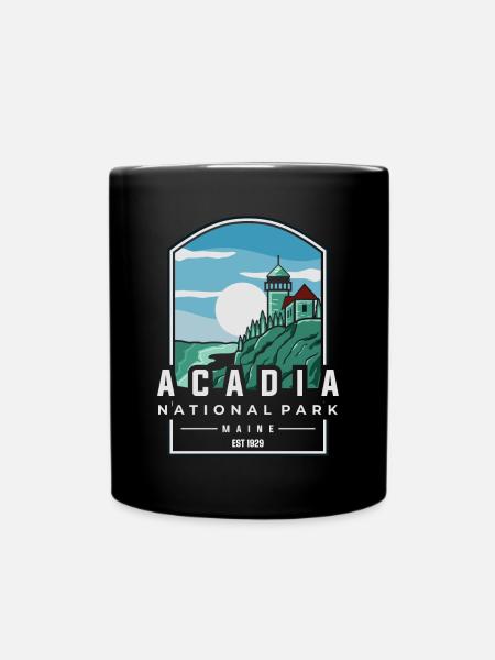Acadia-Nationalpark - Tasse einfarbig - Schwarz