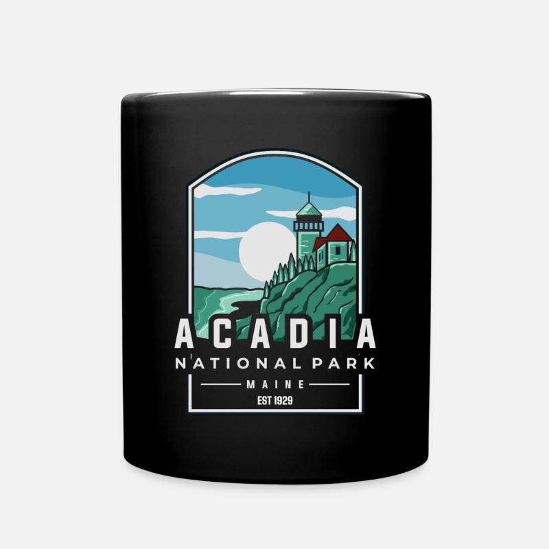 Acadia-Nationalpark - Tasse einfarbig - Schwarz