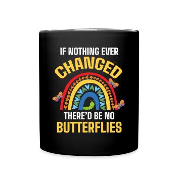 Would there be no butterflies - Full Colour Mug - black - Front