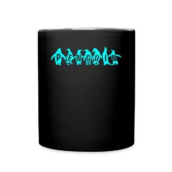 Pinguine, Penguin, Penguin -Liebhaber - Tasse einfarbig - Schwarz - Vorne