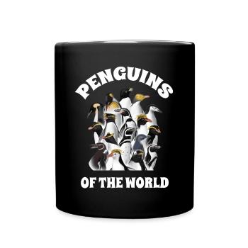 Pinguine, Penguin, Penguin -Liebhaber - Tasse einfarbig - Schwarz - Vorne