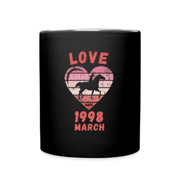 Love Horse Riding Birthday Mars 1998 - Mug uni - noir - Devant