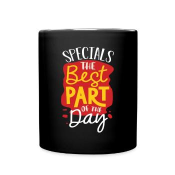 Specials Der Beste Teil Des Tages, Special Ed - Tasse einfarbig - Schwarz - Vorne