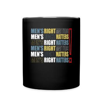 Les droits des hommes comptent Citation de l’homme Cadeau de l’égalité - Mug uni - noir - Devant