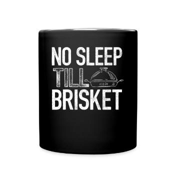 Brisketliebhaber, Briskets, BBQ - Tasse einfarbig - Schwarz - Vorne