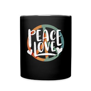Love of peace, peace - Full Colour Mug - black - Front