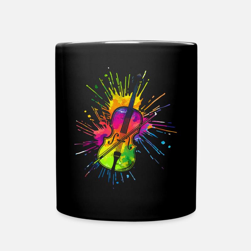 Violoniste, Violon, Jouer du violon - Mug uni - noir