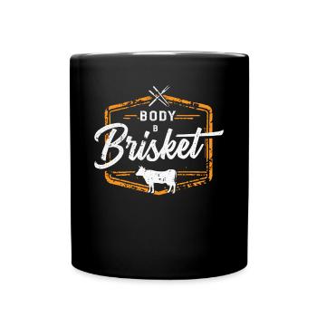 Smokoligist, BBQ, Grill, - Tasse einfarbig - Schwarz - Vorne