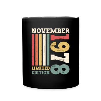 Original November 1978 44th Birthday Gift - Full Colour Mug - black - Front