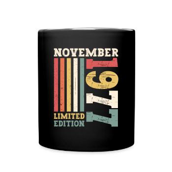 Original November 1977 45th birthday gift - Full Colour Mug - black - Front