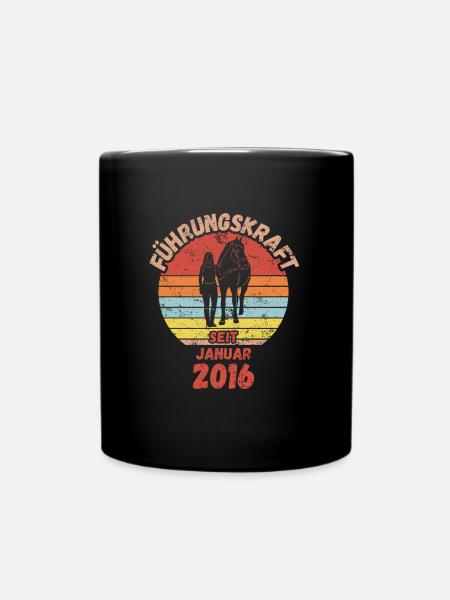 Führungskraft Reiten Geburtstag Januar 2016 - Tasse einfarbig - Schwarz