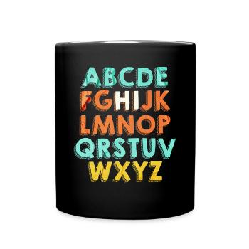 ABC Hello Kindergarten Back to School - Mug uni - noir - Devant
