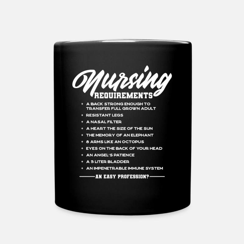Infirmière, infirmière - Mug uni - noir