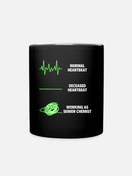 Senior Chemist Professional Worker - Tasse einfarbig - Schwarz