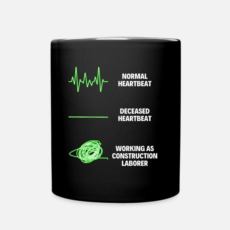 Construction Laborer Construction Worker Equipment - Tasse einfarbig - Schwarz