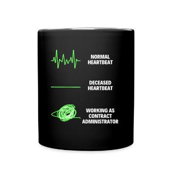 Administrateur contractuel Travailleur Employé Cadre - Mug uni - noir - Devant
