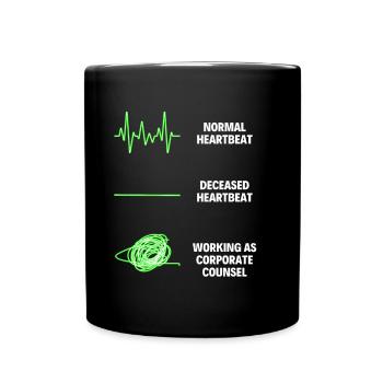 Corporate Counsel Worker Funny Corporate Counsel - Tasse einfarbig - Schwarz - Vorne