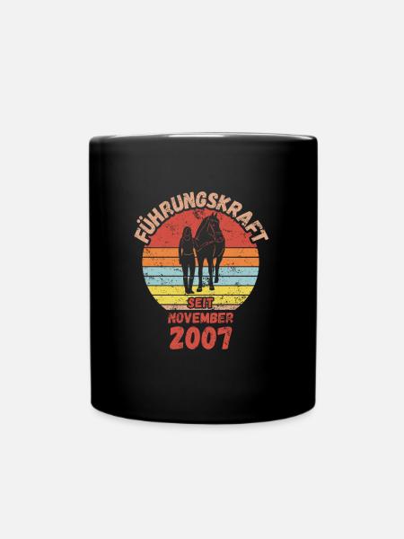 Führungskraft Reiten Geburtstag November 2007 - Tasse einfarbig - Schwarz