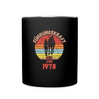 Führungskraft Reiten Geburtstag Juni 1978 - Tasse einfarbig - Schwarz - Vorne