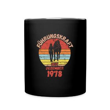 Führungskraft Reiten Geburtstag Dezember 1978 - Tasse einfarbig - Schwarz - Vorne