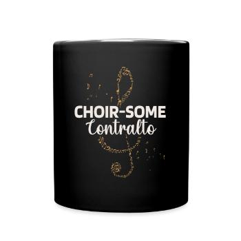 Opernsänger, Gesang, Opera - Tasse einfarbig - Schwarz - Vorne