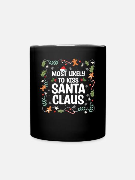 Weihnachts -Zitat, Lustiges Weihnachtszitat - Tasse einfarbig - Schwarz