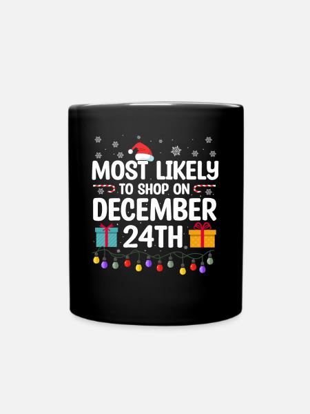Citation de Noël, Citation de Noël drôle - Mug uni - noir