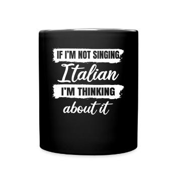 Opera singer, voice, opera - Full Colour Mug - black - Front