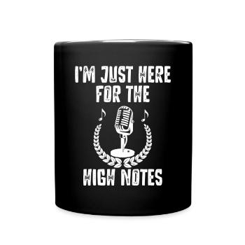 Opera singer, voice, opera - Full Colour Mug - black - Front