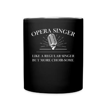 Opera singer, voice, opera - Full Colour Mug - black - Front