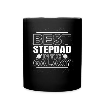 The best stepfather is the Galaxy Dark Stars - Full Colour Mug - black - Front
