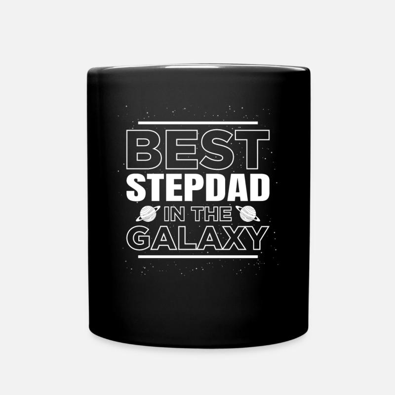 The best stepfather is the Galaxy Dark Stars - Full Colour Mug - black