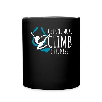 Gagnant de l’air. Soie aérienne - Mug uni - noir - Devant