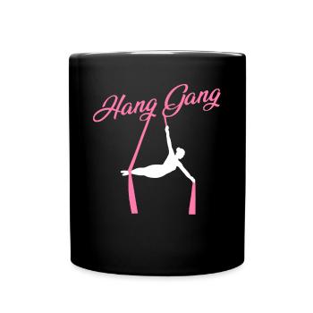 Gagnant de l’air. Soie aérienne - Mug uni - noir - Devant