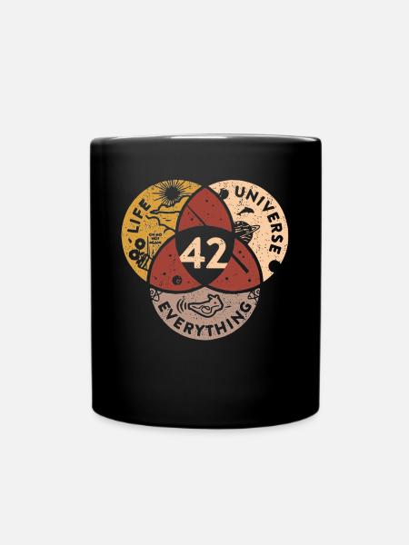 42 Univers de vie Tout - Mug uni - noir