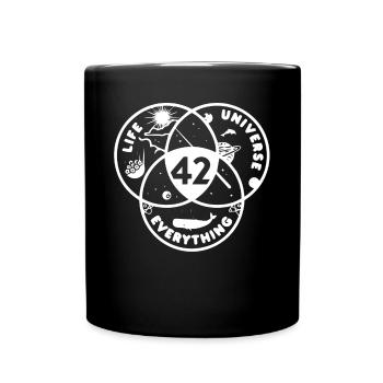 42 Univers de vie Tout - Mug uni - noir - Devant