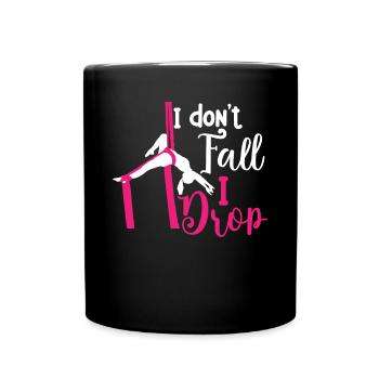 Gagnant de l’air. Soie aérienne - Mug uni - noir - Devant
