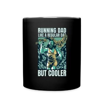 Courir papa comme un papa normal, mais plus cool - Mug uni - noir - Devant
