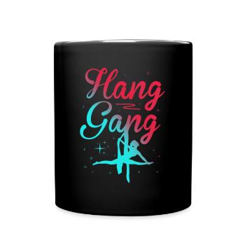 Gagnant de l’air. Soie aérienne - Mug uni - noir - Devant