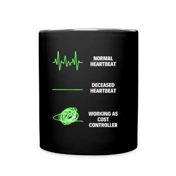 Cost Controller Worker Funny Cost Controller Jobs - Full Colour Mug - black - Front