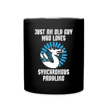 Course de bateaux-dragons, bateaux-dragons, frappe de plomb - Mug uni - noir - Devant
