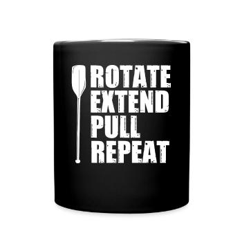 Course de bateaux-dragons, bateaux-dragons, frappe de plomb - Mug uni - noir - Devant