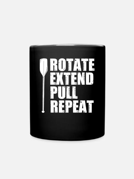 Drachenbootrennen, Drachenboote, Bleischlag - Tasse einfarbig - Schwarz