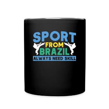 Capoeira Cadeau Brésil Arts Martiaux Capoeira - Mug uni - noir - Devant