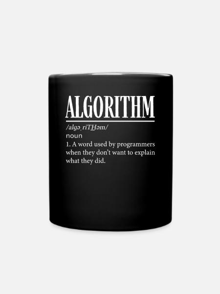 Programmeur d’algorithmes, codage, encodeur - Mug uni - noir