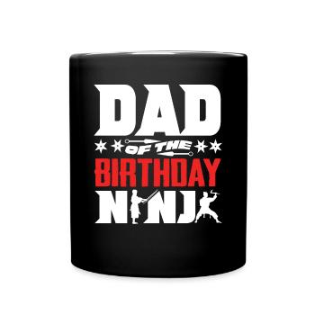 Geburtstag Der Ninja, Ninja, - Tasse einfarbig - Schwarz - Vorne